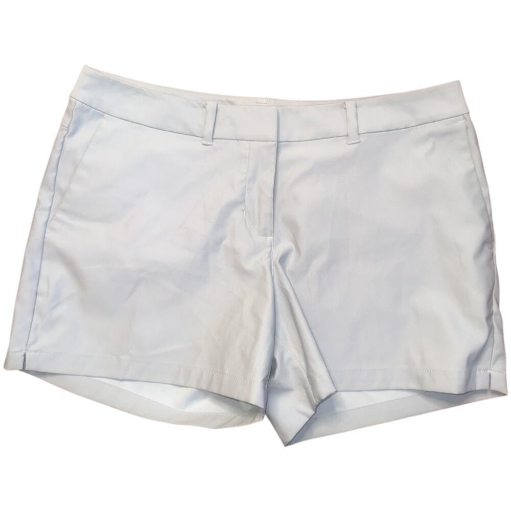 Nike Dri Fit Lt. Grey Golf Athletic Flat Front Shorts Size M